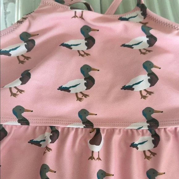 Pink Chicken Swim Bikini Pink Playful Design - Picture 3 of 4